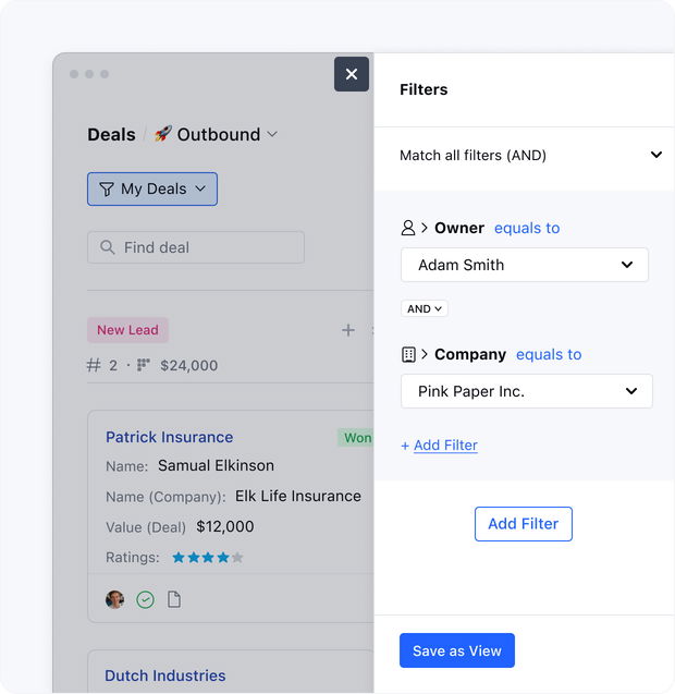 Organize and filter deals for smooth flow Organize and filter deals for smooth flow